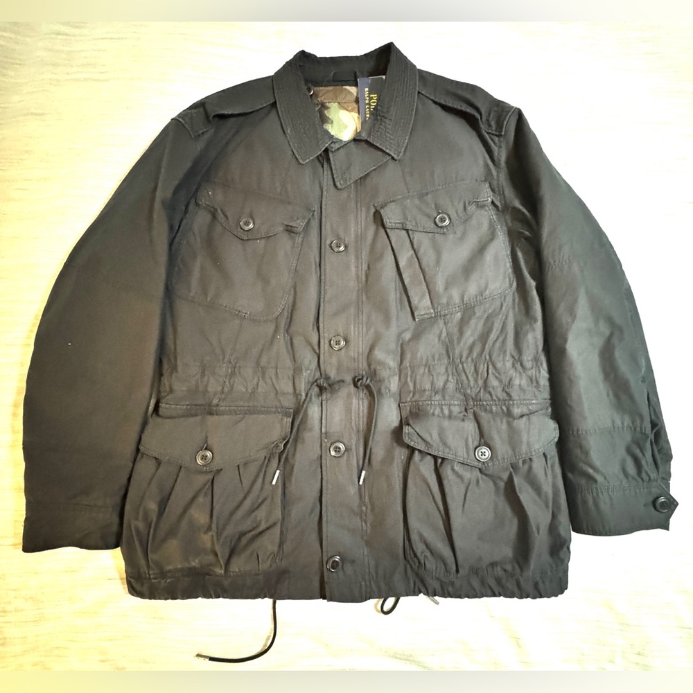 Polo Ralph Lauren 3in1 Military Field Jacket With Reversible Camo Liner